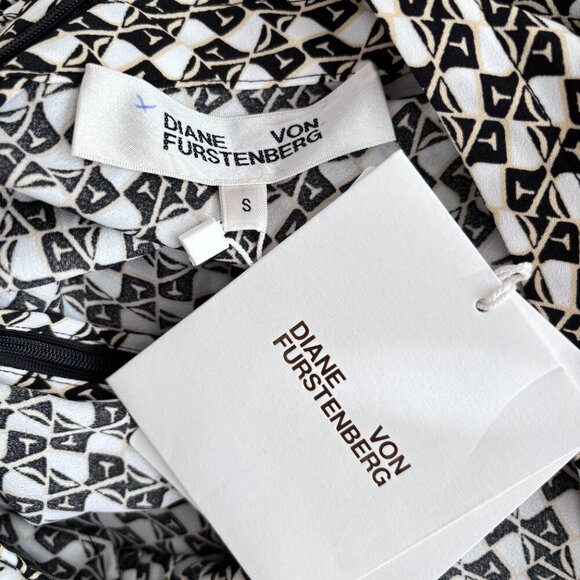 Diane Von Furstenberg Hecuba Twill Blend Midi Dress - Picture 9 of 9